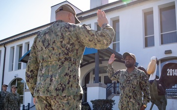 Chief Retail Specialist Reenlists at NAS Pensacola