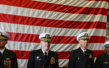 USS Savannah (LCS 28) Blue Crew Conducts Change of Command