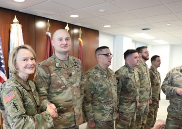 Army Surgeon General thanks 1st Medical Recruiting Battalion with “Big Check” for generating 107 HPSP scholarships