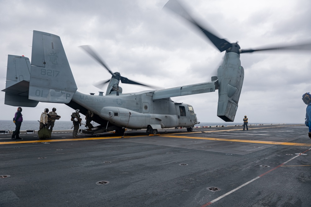 USS America (LHA 6) Conducts Flight Operations