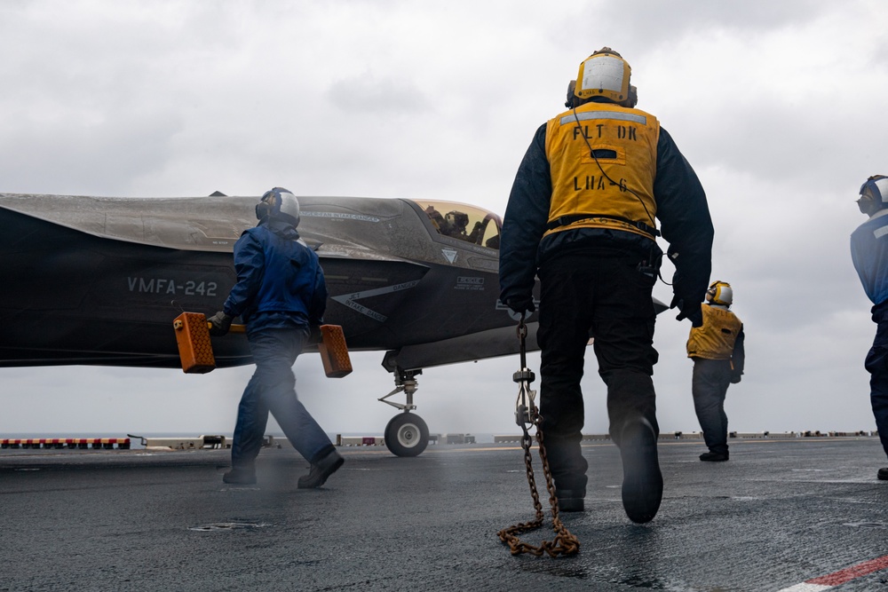 USS America (LHA 6) Conducts Flight Operations