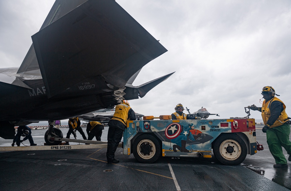 USS America (LHA 6) Conducts Flight Operations