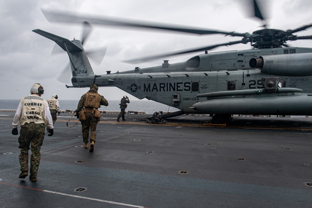 USS America (LHA 6) Conducts Flight Operations