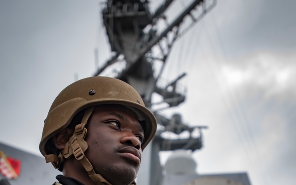Sailor Stands Watch