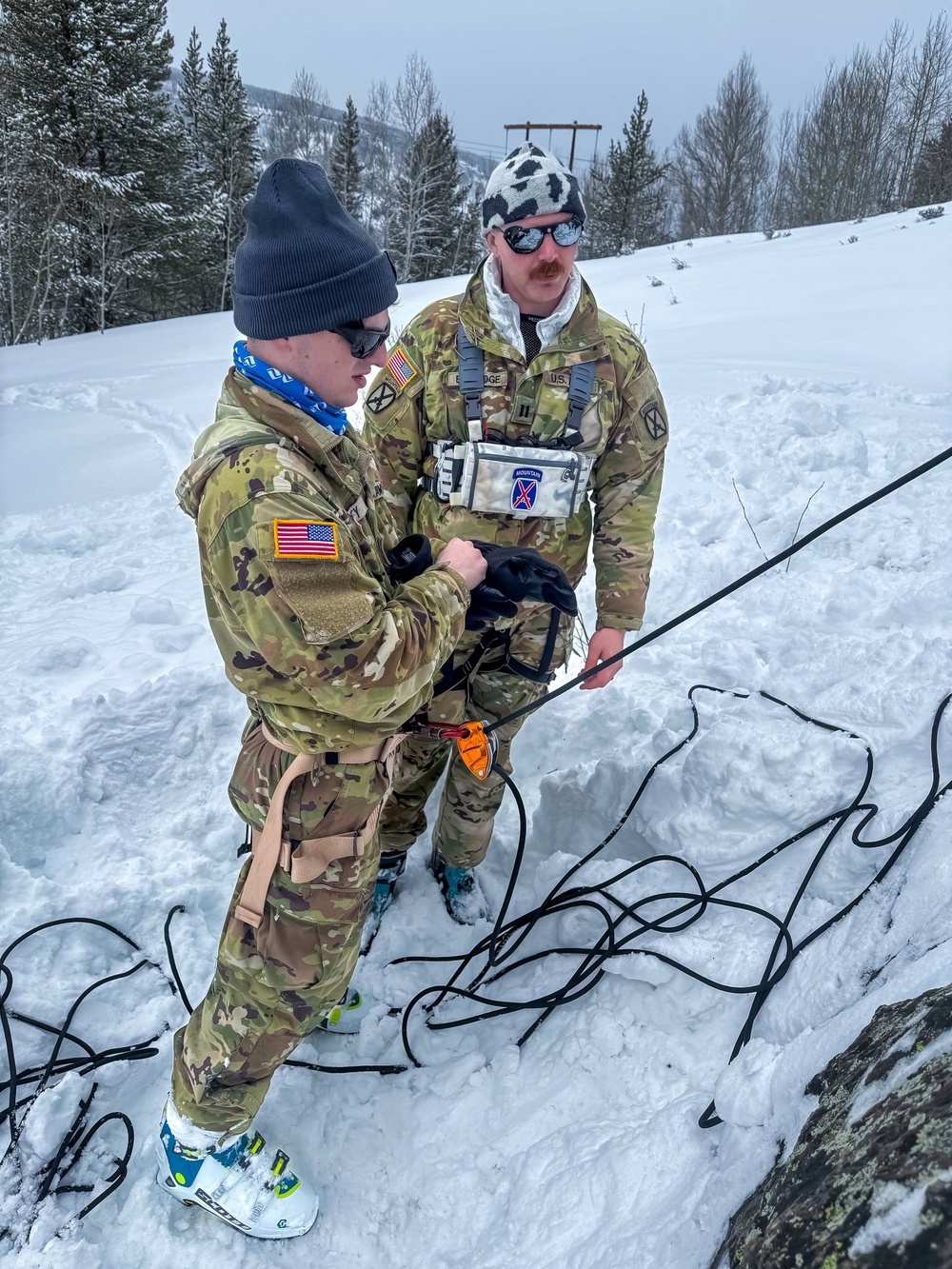 10th Mountain Division Soldiers Train in Alpine Skills at Camp Hale