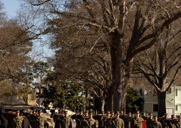 II MSB Marines Conduct Relief and Appointment Ceremony
