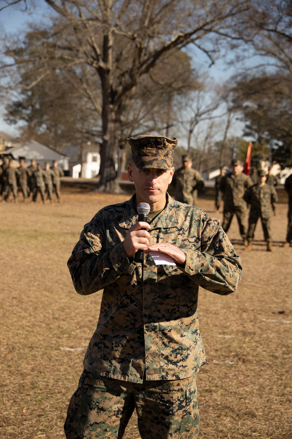 II MSB Marines Conduct Relief and Appointment Ceremony