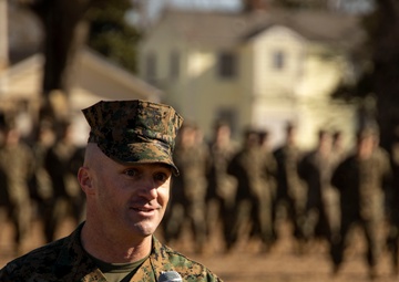 II MSB Marines Conduct Relief and Appointment Ceremony