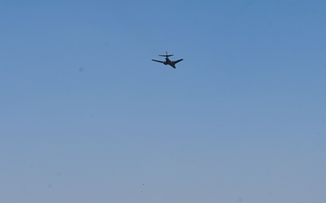 Ellsworth B-1B Lancer conducts two Aero India 2025 flyovers while leading Bomber Task Force 25-1