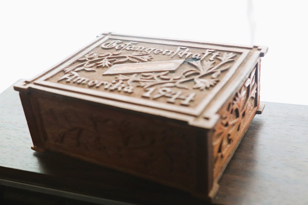 Wooden box made by German POW during World War II donated to Fort McCoy