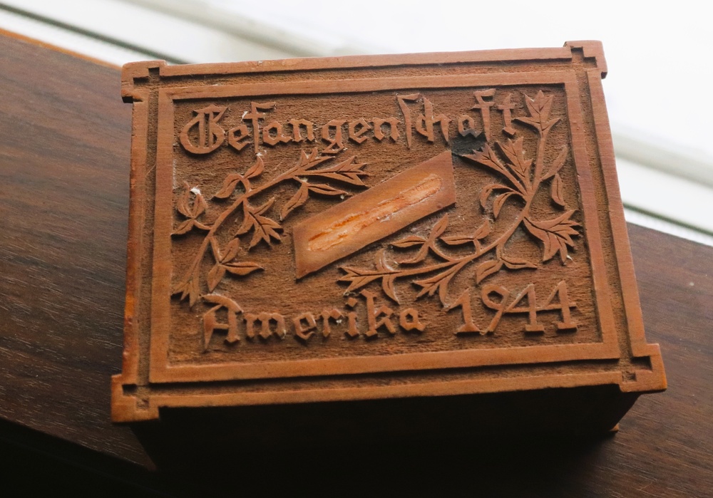 Wooden box made by German POW during World War II donated to Fort McCoy