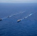 Carl Vinson Carrier Strike Group sails in formation with French Carrier Strike Group and Japan Maritime Self-Defense Force during Pacific Steller 2025