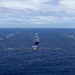 Carl Vinson Carrier Strike Group sails in formation with French Carrier Strike Group and Japan Maritime Self-Defense Force during Pacific Steller 2025