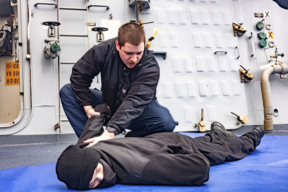 USS Ralph Johnson Non-Lethal Weapons Training