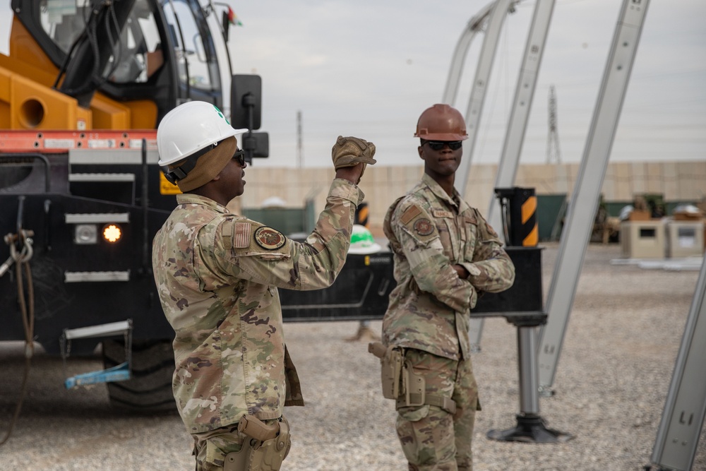 U.S. Air Force Civil Engineers Construct LAMS for Coalition Members