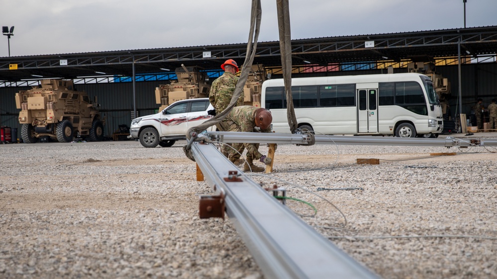 U.S. Air Force Civil Engineers Construct LAMS for Coalition Members