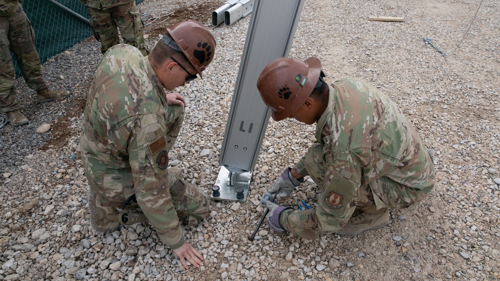 U.S. Air Force Civil Engineers Construct LAMS for Coalition Members