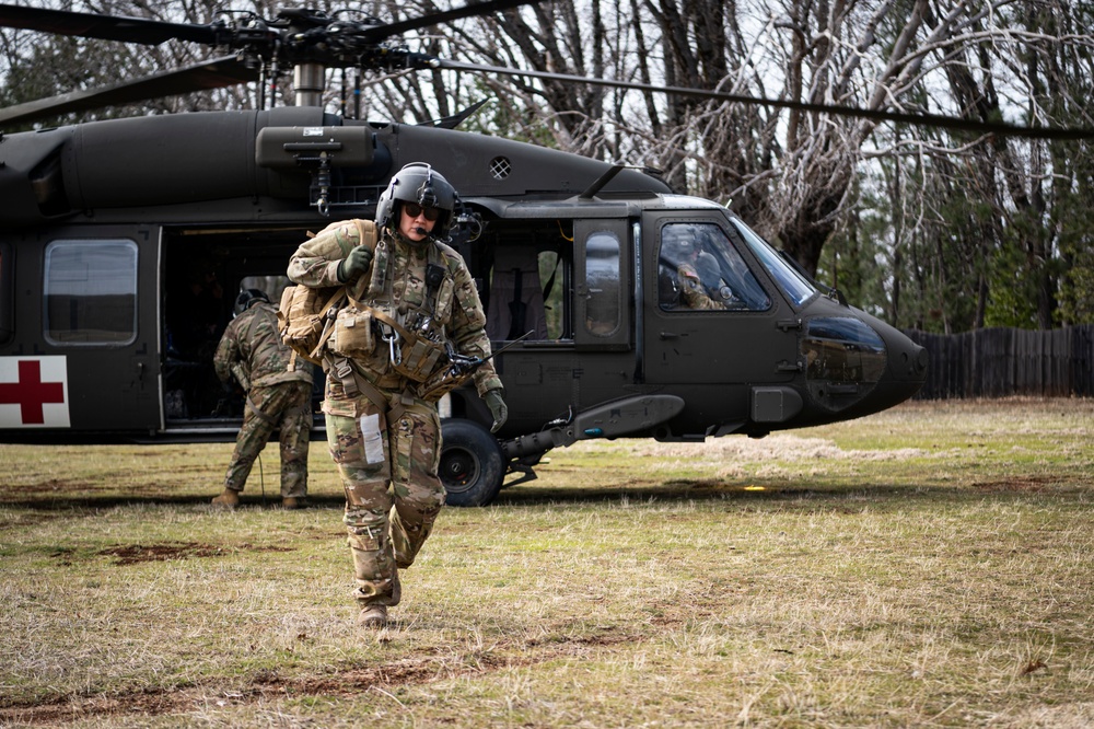 32nd EARS, California ANG practice personnel recovery in a simulated contingent environment