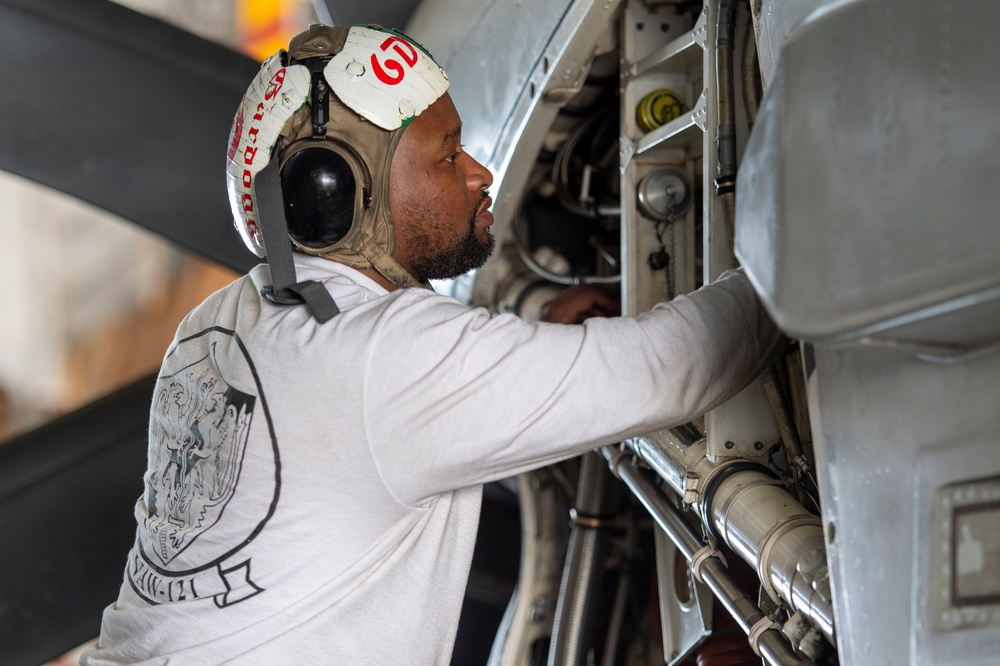 Nimitz Sailors Conduct Routine Maintenance