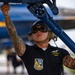 The Naval Flight Demonstration Squadron, the Blue Angels’ perform at the Cleveland National Air Show