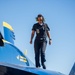 The Naval Flight Demonstration Squadron, the Blue Angels’ perform at the National Championship Air Races &amp; Air Show