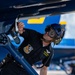 The Naval Flight Demonstration Squadron, the Blue Angels’ perform at the Wings Over Houston Air Show