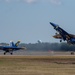 The Naval Flight Demonstration Squadron, the Blue Angels’ perform at the Wings Over Houston Air Show