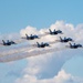 The Naval Flight Demonstration Squadron, the Blue Angels’ perform at the Wings Over Houston Air Show