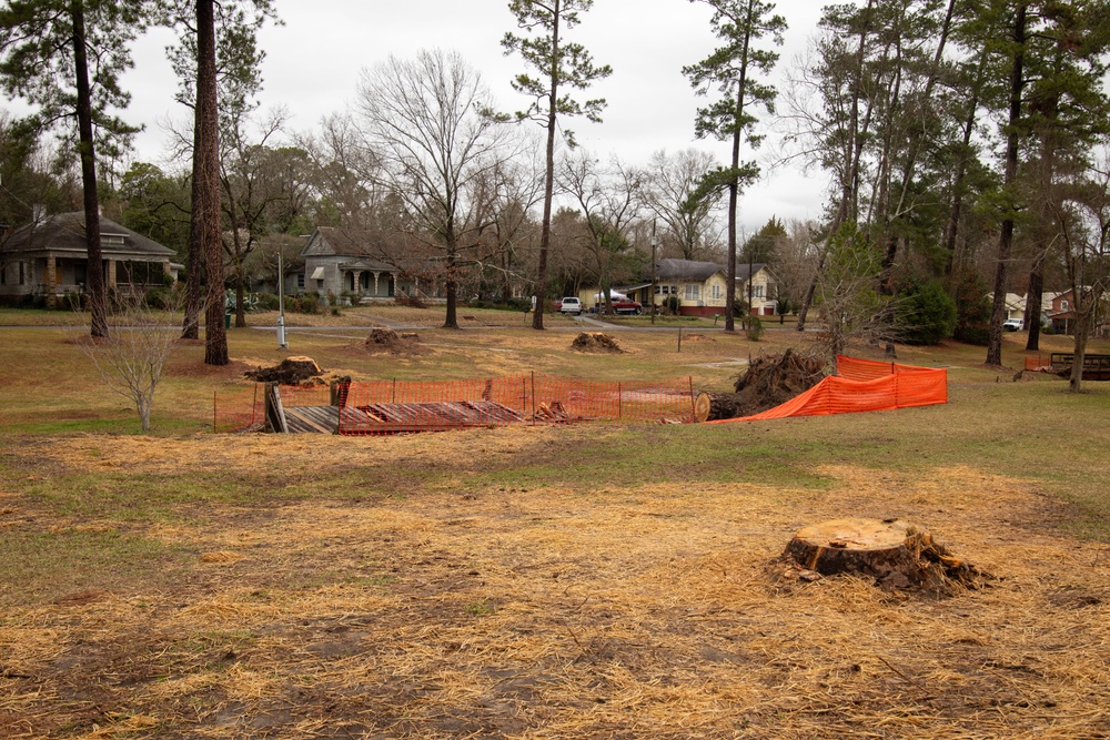 FEMA archeologists survey at Stubbs Park, GA