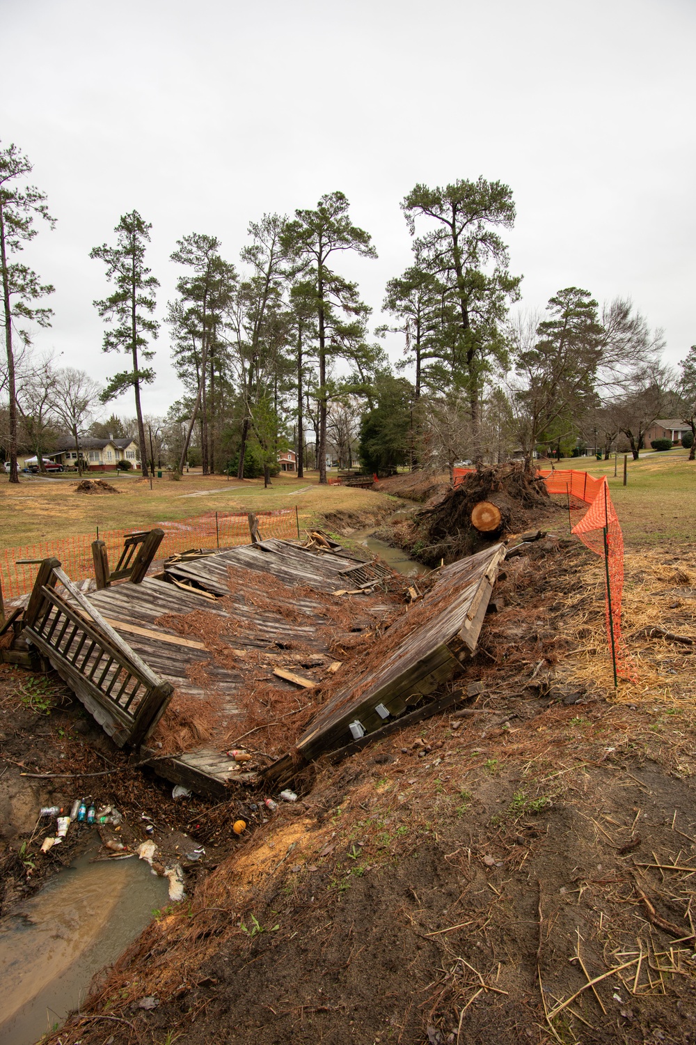 FEMA archeologists survey at Stubbs Park, GA