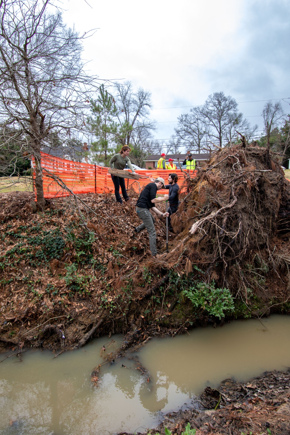 FEMA archeologists survey at Stubbs Park, GA