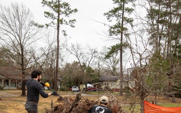 FEMA archeologists survey at Stubbs Park, GA