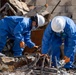 Soldiers clear wildfire hazardous waste from homes in California