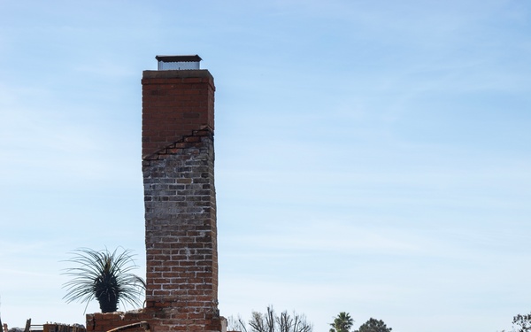 Soldiers clear wildfire hazardous waste from homes in California