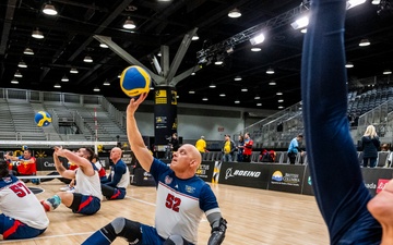 Team U.S. competes in sitting volleyball during 2025 Invictus Games