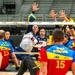 Team U.S. competes in sitting volleyball during 2025 Invictus Games