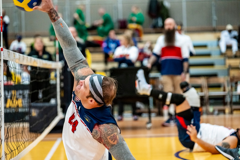 Team U.S. competes in sitting volleyball during 2025 Invictus Games