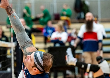 Team U.S. competes in sitting volleyball during 2025 Invictus Games