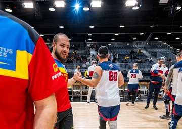 Team U.S. competes in sitting volleyball during 2025 Invictus Games
