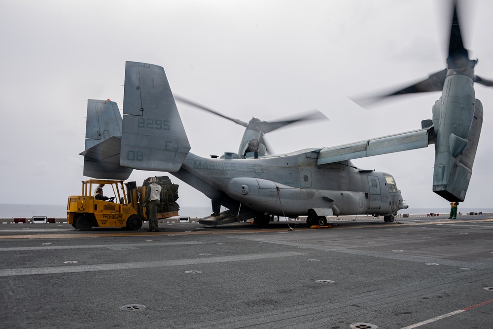 USS America (LHA 6) Conducts Flight Operations