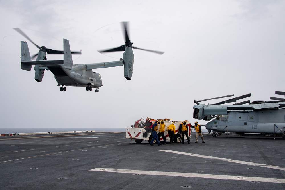 USS America (LHA 6) Conducts Flight Operations