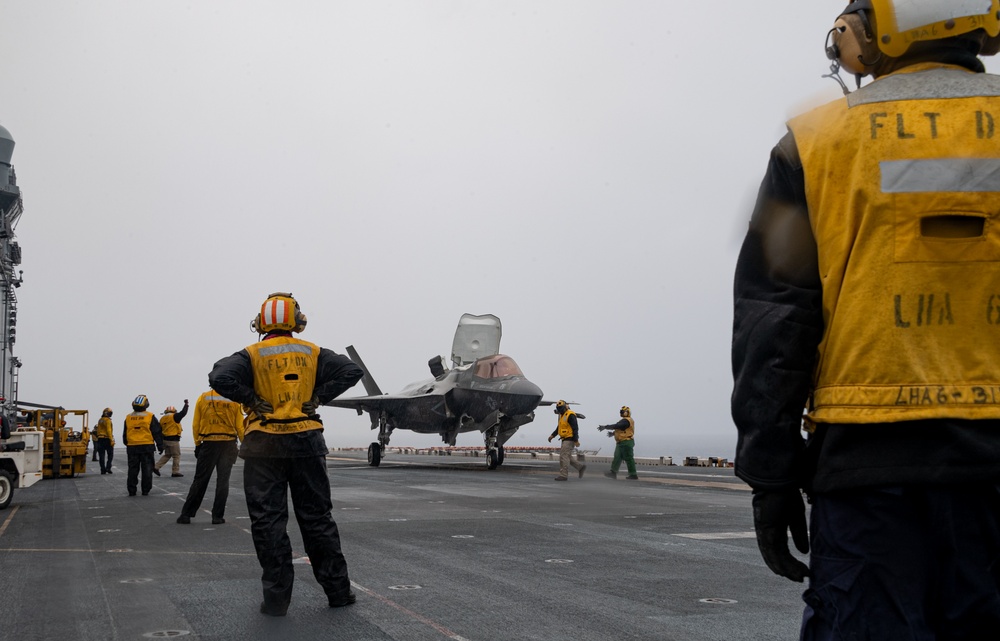 USS America (LHA 6) Conducts Flight Operations