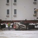 Workers successfully move second World War II barracks at Fort McCoy; preparations under way to move third building