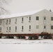 Contractors move second of five World War II-era barracks in 2025 at Fort McCoy