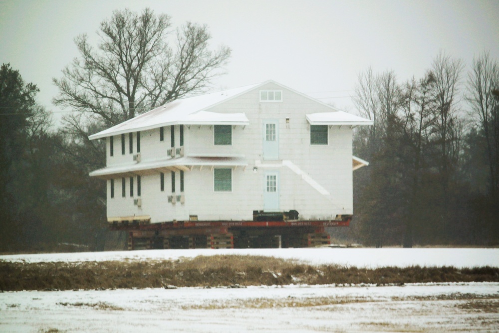 Relocation of World War II-era barracks at Fort McCoy