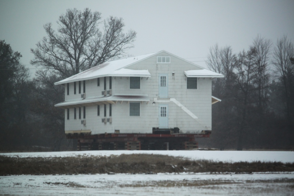 Relocation of World War II-era barracks at Fort McCoy