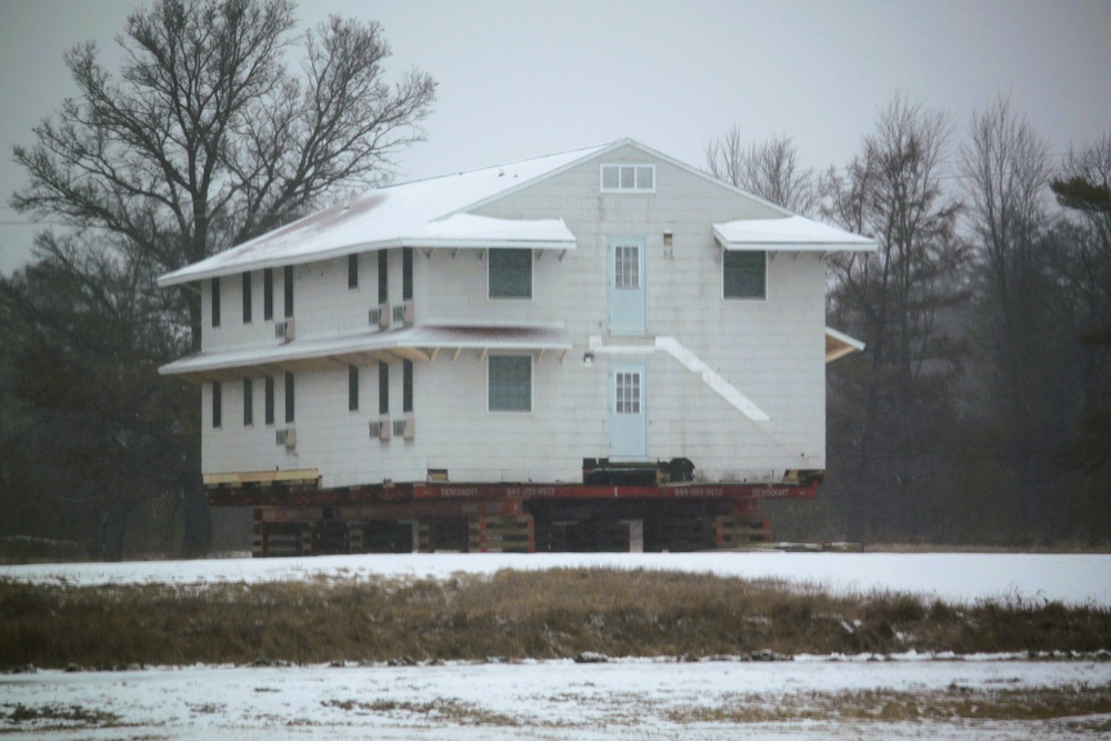 Relocation of World War II-era barracks at Fort McCoy