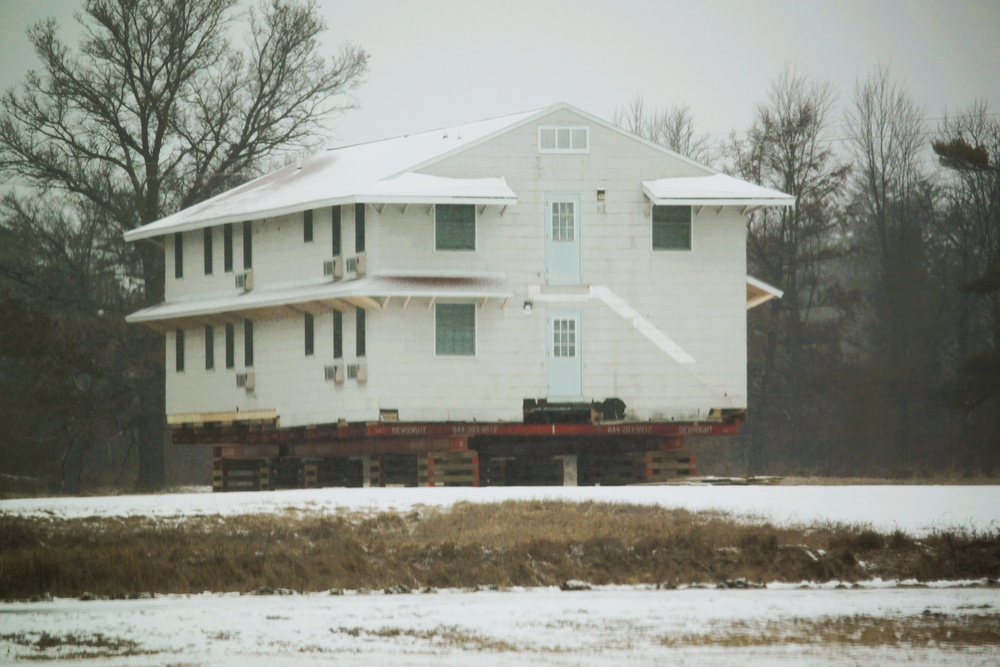 Relocation of World War II-era barracks at Fort McCoy