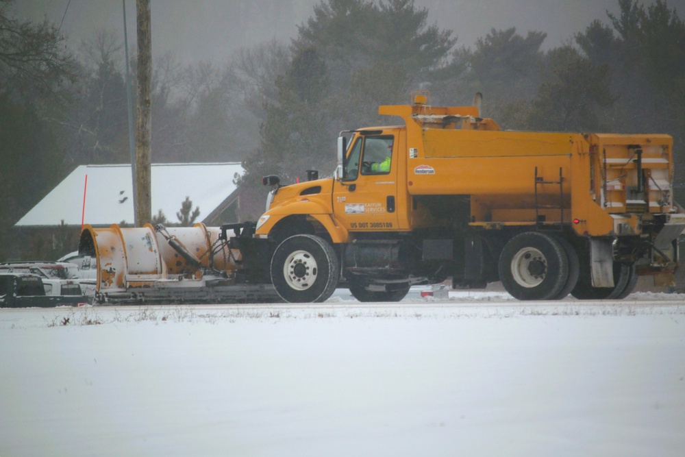 Fort McCoy's snow-removal team keeps busy during February 2025