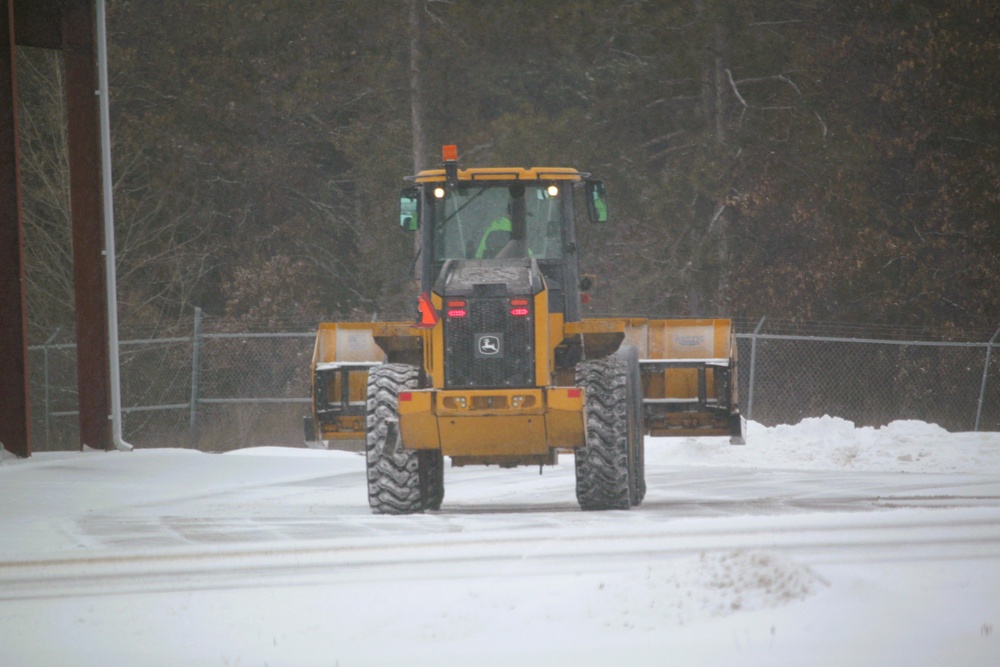 Fort McCoy's snow-removal team keeps busy during February 2025